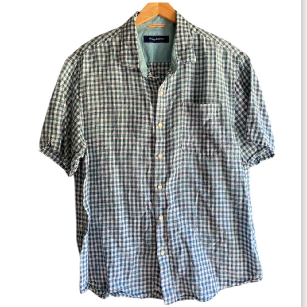 Tommy Bahama men’s button up plaid shirt size Xl